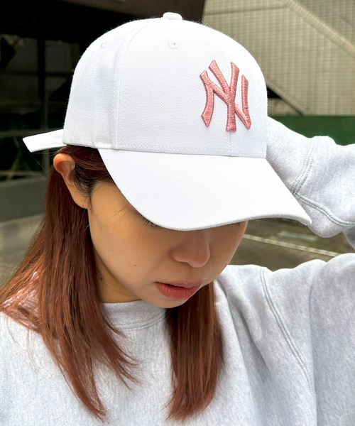 MLBコリア　キャップ　ホワイトピンク MLB キャップ 帽子 「MLB Korea」 ベースボールキャップ