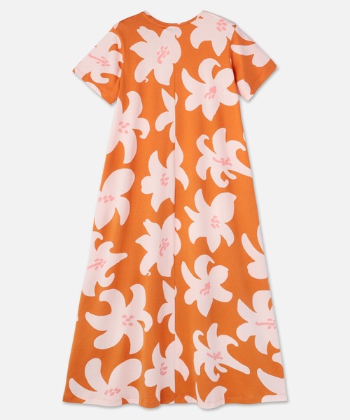 新品タグ付き marimekko SINI ワンピース L ポッパリ柄ストレッチ marimekko ワンピース Sh Kalliokielo Villinarsissi / dress