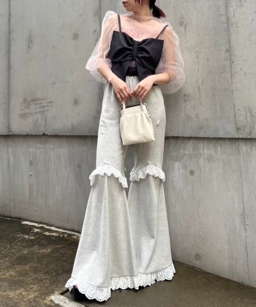 セール】two-way denim flare pants（デニムパンツ）｜HONEY MI