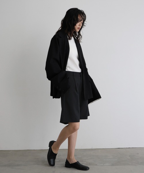 hellam パンツ タックハーフパンツ レディース : ZOZOTOWN Yahoo