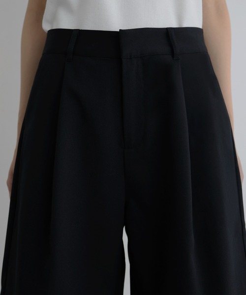 hellam（ヘラム） パンツ タックハーフパンツ レディース : ZOZOTOWN