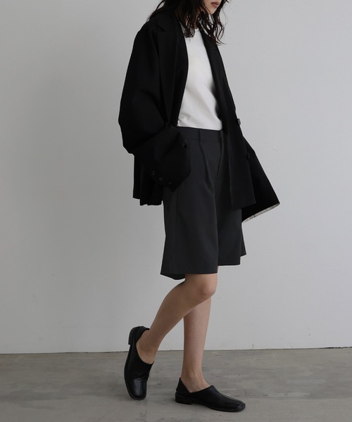 hellam（ヘラム） パンツ タックハーフパンツ レディース : ZOZOTOWN