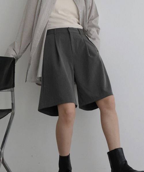 hellam（ヘラム） パンツ タックハーフパンツ レディース : ZOZOTOWN