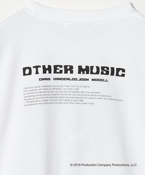 tシャツ 「別注」「OTHER MUSIC」ロングスリーブ Tシャツ レディース tシャツ 「別注」「OTHER MUSIC」ロングスリーブ Tシャツ