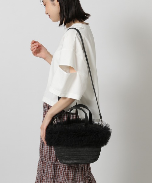 まっこ LAKOLE ショルダーバッグ バッグ 2WAYペーパーチュールコンビ