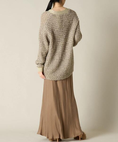 「Liesse」 ニットカーディガン FREE オフホワイト レディース_画像6