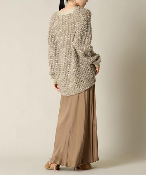 「Liesse」 ニットカーディガン FREE オフホワイト レディース_画像7