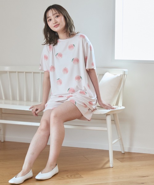 gelato pique パジャマ ルームウェア 「接触冷感」フルーツ柄T