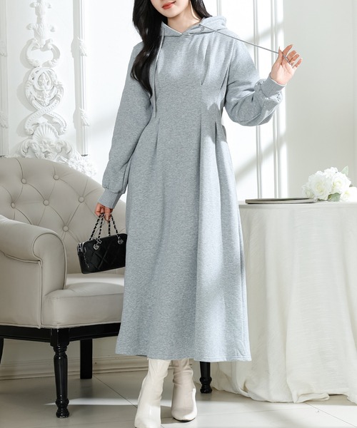 Lace Ladies（レースレディース） ワンピース フード付き タック