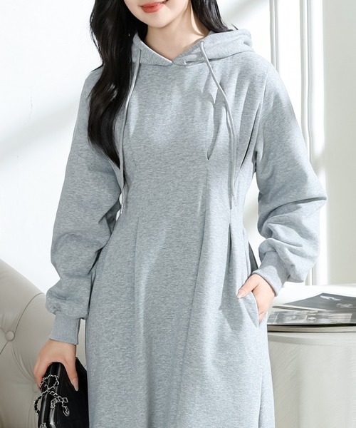 Lace Ladies（レースレディース） ワンピース フード付き タック