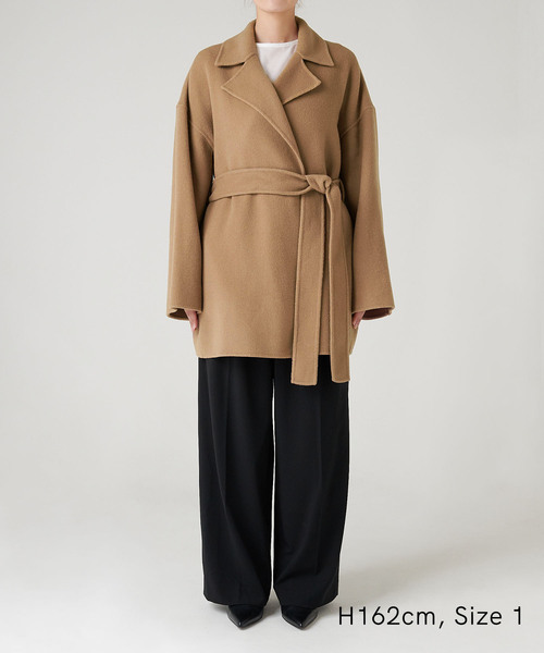 「N.O.R.C」 チェスターコート S グレー レディース_画像2