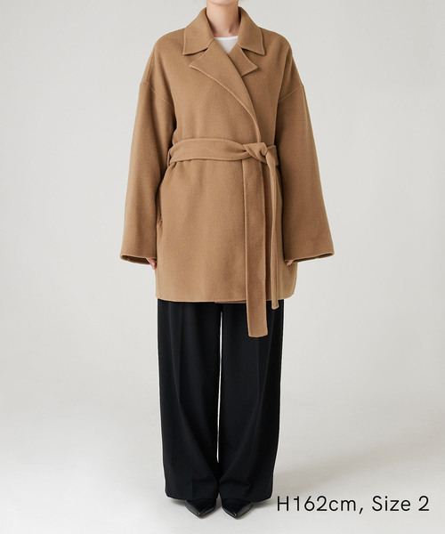 「N.O.R.C」 チェスターコート S グレー レディース_画像5