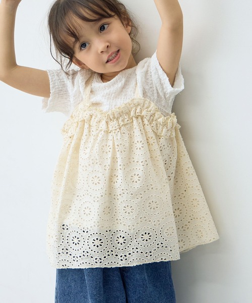 専用です☺︎♥︎ Piet ブラウス シャツ レースビスチェ ドッキングトップス キッズ 子供