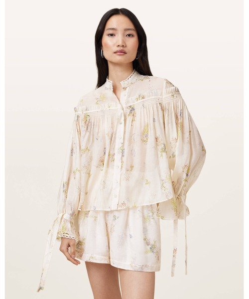 ブラウス シャツ DELPHINE FLORAL PRINT SHIRT | DELPHINE フローラル プリント シャツ レディース
