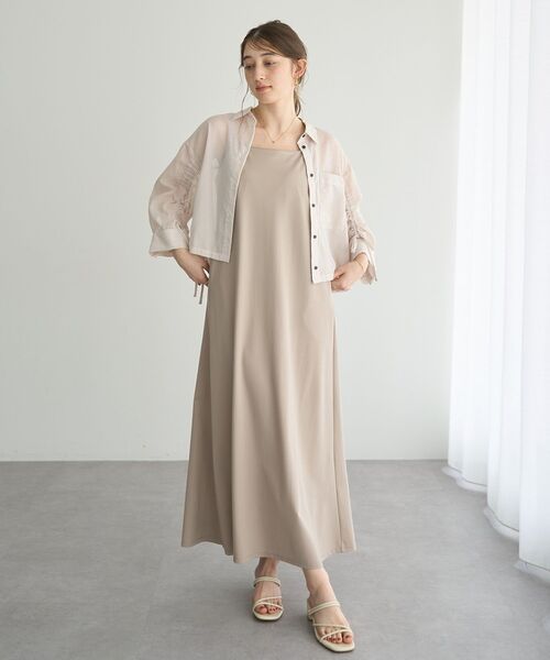 YECCA VECCA ワンピース 「2点SET」ドロストシアーシャツセット