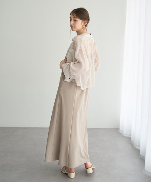 YECCA VECCA ワンピース 「2点SET」ドロストシアーシャツセット