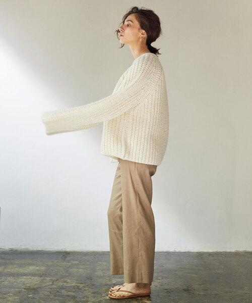 「GALLARDAGALANTE」 長袖ニット FREE ホワイト レディース_画像3