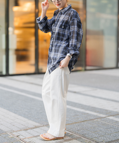 【メーカー再生品】 Spick＆Span ブラウス シャツ 「追加」コットンボイルチェック トップス