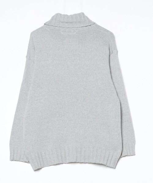 「CELENA BEATS」 タートルネックニット L ダークグレー メンズ_画像2