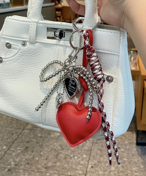 Revo. チャーム 「2026新色追加」ハートモチーフ ビーズ リボン