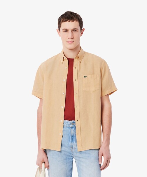 LACOSTE（ラコステ） シャツ リネンボタンダウンシャツ メンズ