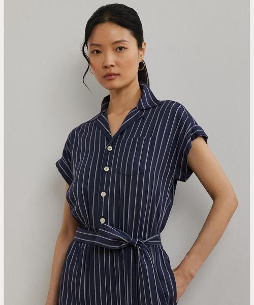 【RALPH LAUREN】ビーズ付き ワイドレッグ ジャンプスーツ RALPH LAUREN】ビーズ付き ワイドレッグ ジャンプスーツ