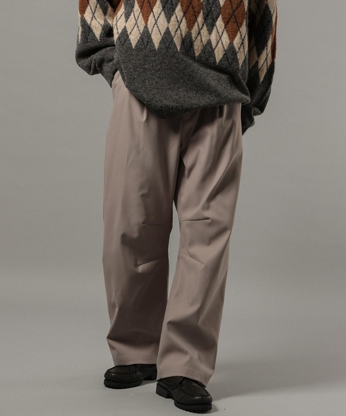 RAGEBLUE（レイジブルー） スラックス PEツイルバレルレッグパンツ