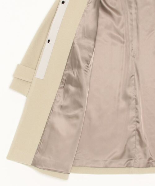 「green label relaxing」 ノーカラーコート 38 ホワイト レディース_画像5