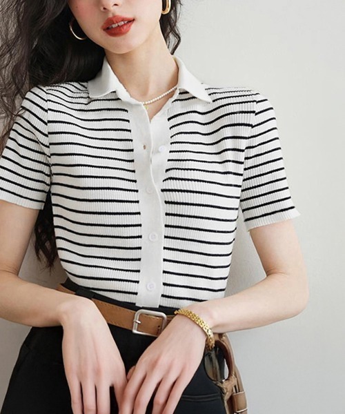 MUNSINGWEAR オリーブと白のボーダーポロシャツ Mサイズ　レディース 楽天市場】ポロシャツ レディース ユニセックス 半袖 無地 UV