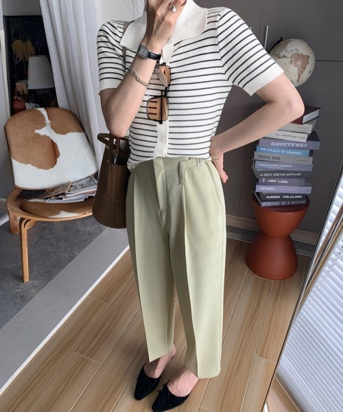miniministore（ミニミニストア） tシャツ 半袖 ボーダー柄ニット