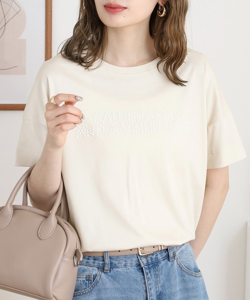 tシャツ BRODIAEA つぶつぶロゴ半袖Tシャツ レディース