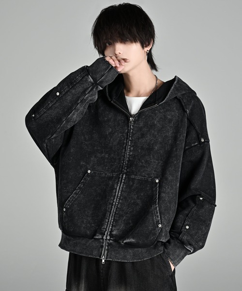 パーカー vintage make design heavy weight W zip parker / ヴィンテージメイクデザイン ヘビーウエイトダ | ADRER | 12