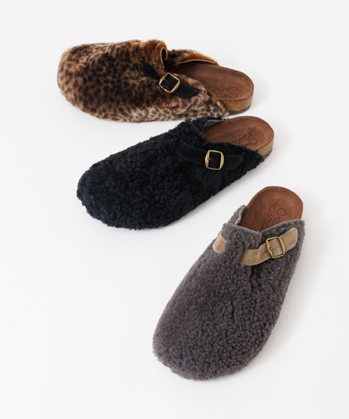 新品　フランス サボブランド【BOSABO】ブラウンファー サボサンダル 新品 フランス サボブランド【BOSABO】ブラウンファー サボサンダル