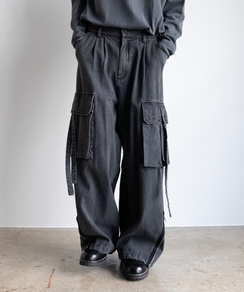 「Casper John」 デニムパンツ MEDIUM ブラック メンズ