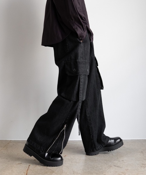 「Casper John」 デニムパンツ MEDIUM ブラック メンズ