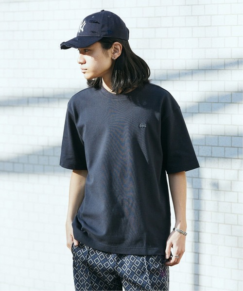 「LACOSTE」 半袖Tシャツ 4 ホワイト系その他 メンズ