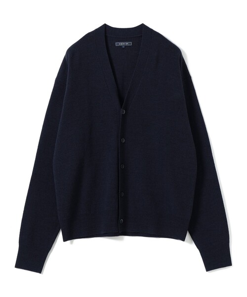 beams カーディガン ウール混 モヘヤ混 ブラック Mサイズ BEAMS PLUS（ビームス プラス）Cardigan Stretch Mohair（トップス