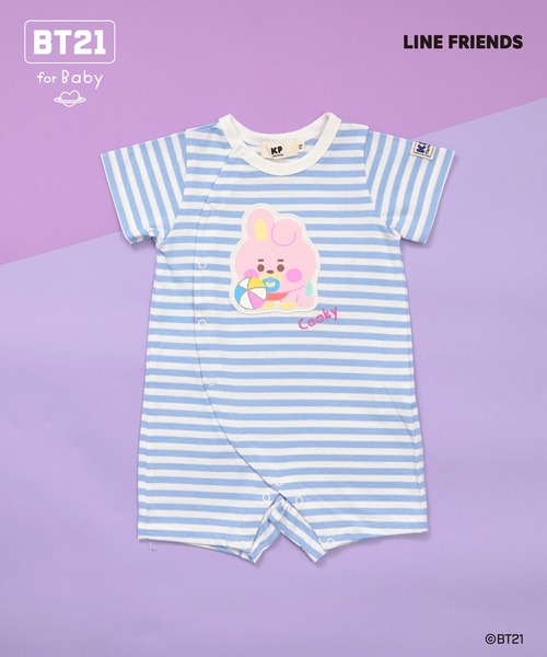 アパレル・ベビー KP BOY（ケーピーボーイ） ベビー服 ロンパース 「BT21」アップリケ