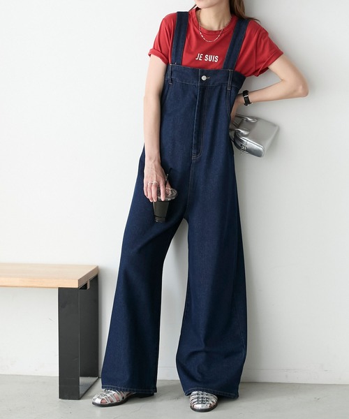「BONLECILL」 デニムパンツ M ネイビー レディース