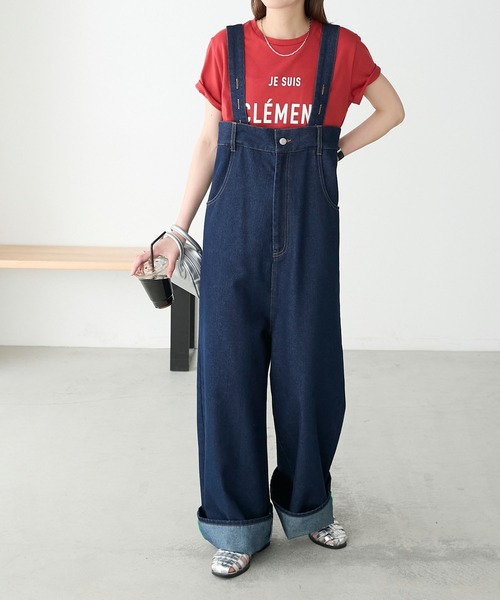 「BONLECILL」 デニムパンツ M ネイビー レディース