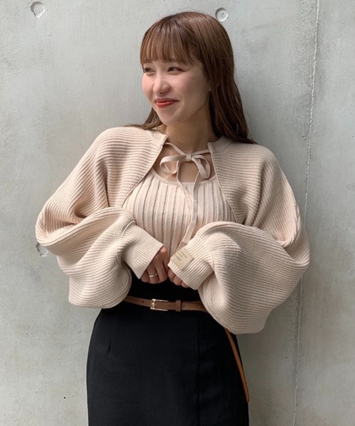 one after anotherNICE CLAUP ブラウン one after another NICE CLAUP 「one CLAUP」 ニットアンサンブル FREE