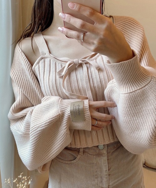 one after another NICE CLAUP 「one CLAUP」 ニットアンサンブル FREE