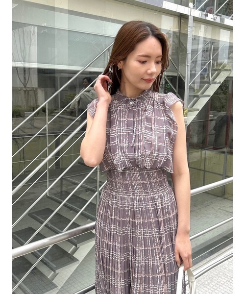 SNIDEL（スナイデル） ノースリーブワンピース 00 パープル レディース