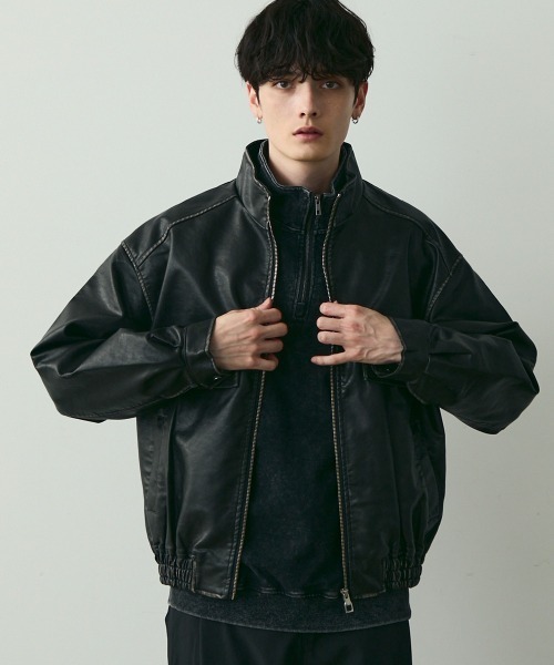 Shoowtime（ショウタイム） ブルゾン アウター Stand collar synthetic