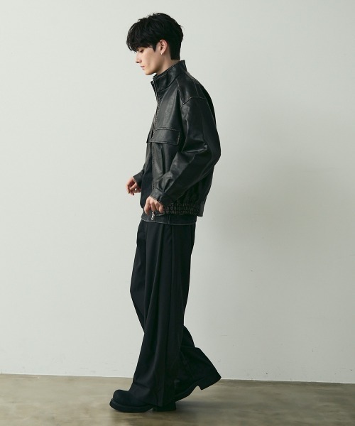 Shoowtime（ショウタイム） ブルゾン アウター Stand collar synthetic