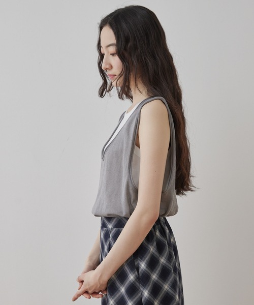 Unblend ノースリーブニット FREE グレー レディース : ZOZOTOWN Yahoo