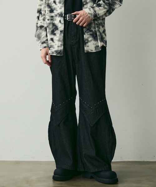 Shoowtime（ショウタイム） ジーンズ Studded Flare Denim / スタッズ