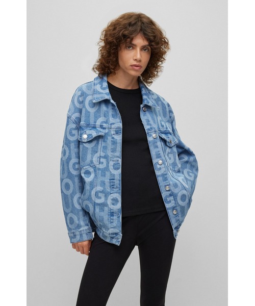 エムエイチエル✨美品 デニムジャケット フルジップ インディゴ サイズ