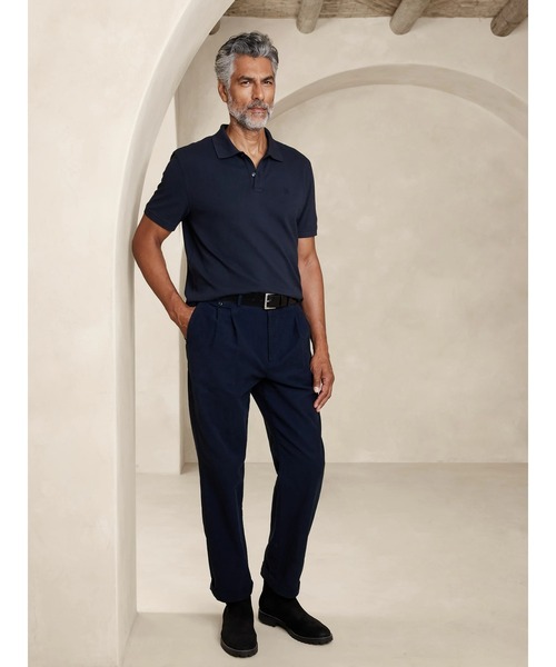 「BANANA REPUBLIC FACTORY STORE」 半袖ポロシャツ S ブルー メンズ_画像3