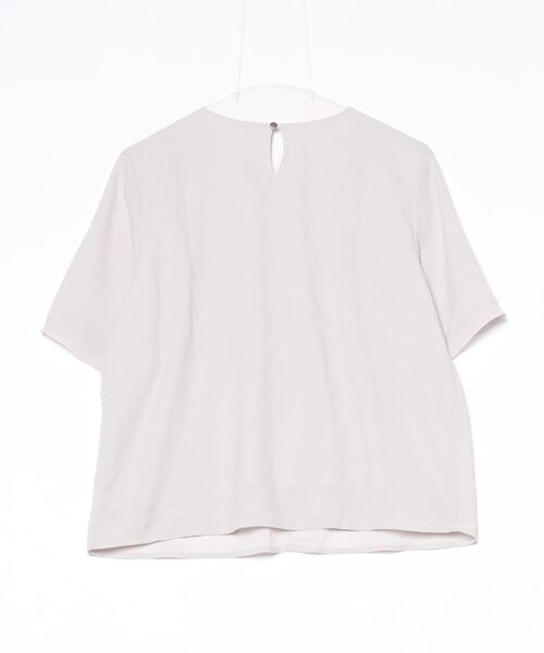 「RHYME」 半袖ブラウス L グレー レディース_画像2